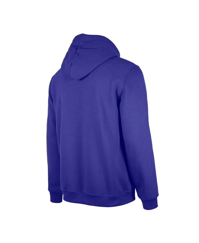 Men's New Era Purple Los Angeles Lakers Big and Tall 2023/24 City Edition Jersey Pullover Hoodie