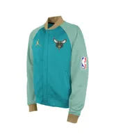 Big Boys Jordan Teal Charlotte Hornets 2023/24 City Edition Authentic Showtime Full-Zip Jacket