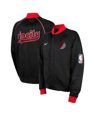 Big Boys Nike Black Portland Trail Blazers 2023/24 City Edition Authentic Showtime Full-Zip Jacket