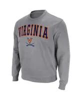 Colosseum Men's Virginia Cavaliers Arch and Logo Pullover Sweatshirt