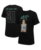 Men's and Women's Stadium Essentials Breanna Stewart Black New York Liberty 2023 Wnba Mvp Player T-shirt