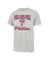 Men's '47 Brand Heather Gray Philadelphia Phillies Sandy Daze Franklin T-shirt