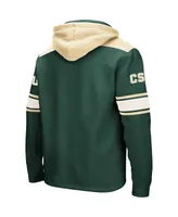 Men's Colosseum Green Colorado State Rams 2.0 Lace-Up Pullover Hoodie