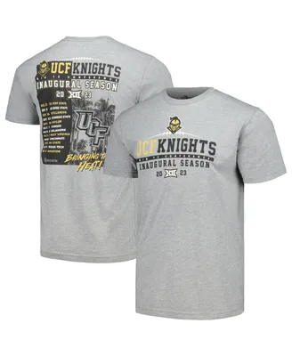 Men's Heather Gray Ucf Knights Inaugural Big 12 Schedule T-shirt