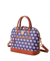 Women's Dooney & Bourke New York Giants Signature Domed Zip Satchel Purse