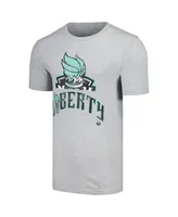 Men's and Women's Stadium Essentials Heather Gray Distressed New York Liberty Hometown T-shirt