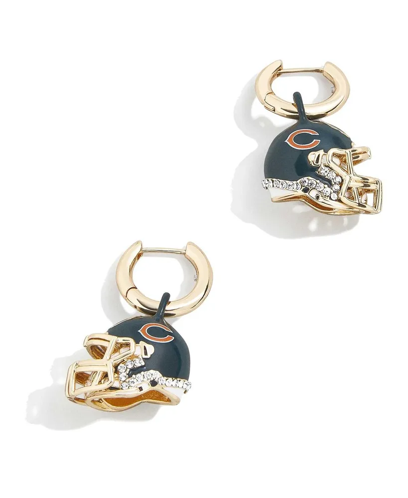 Women's Baublebar Chicago Bears Helmet Huggie Earrings