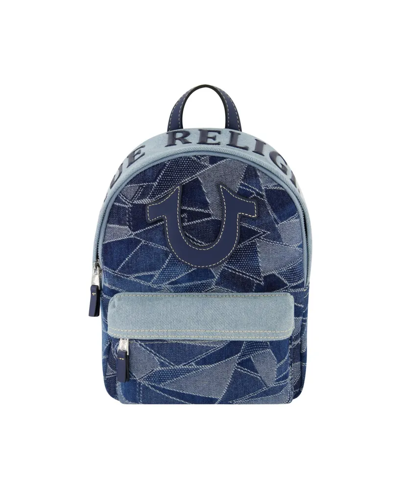 True Religion Mini Denim Logo Backpack