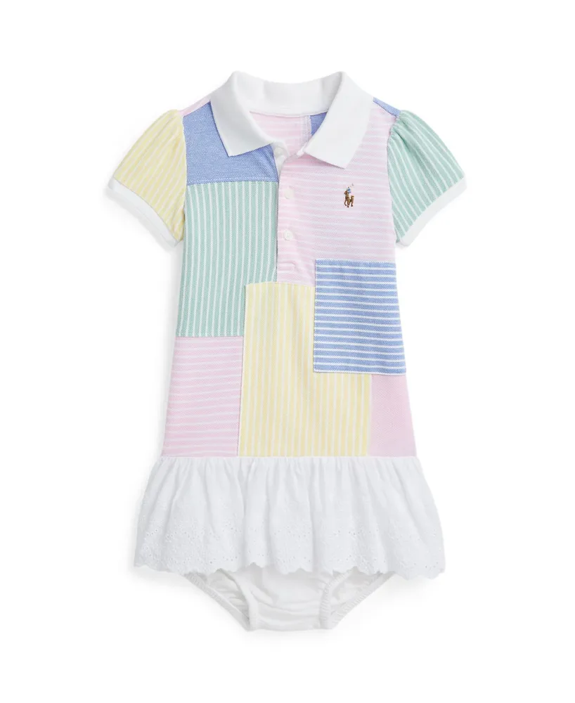 Polo Ralph Lauren Baby Girls Patchwork Mesh Dress