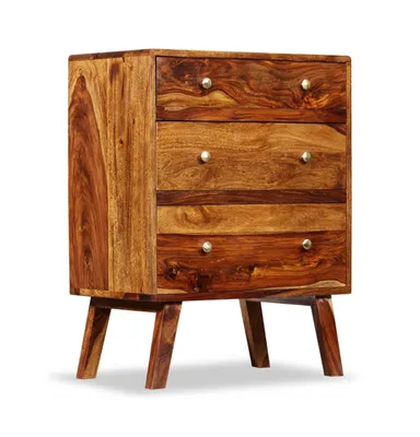 Side Cabinet Solid Sheesham Wood 23.6"x13.8"x29.9"