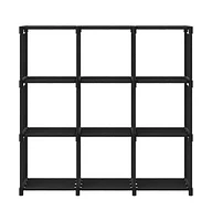 9-Cube Display Shelf Black 40.6"x11.8"x42.3" Fabric