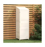 Garden Shed White 21.7"x20.5"x68.7" Solid Wood Fir
