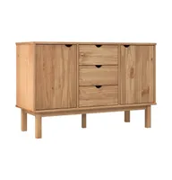 Sideboard Otta 44.7"x16.9"x28.7" Solid Wood Pine