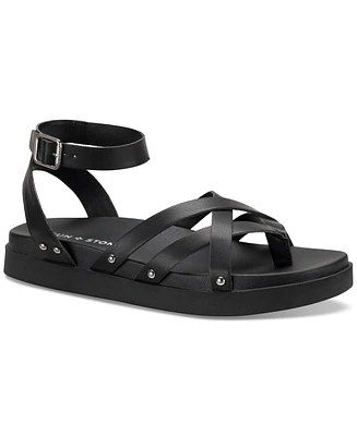 Sun + Stone Women's Finchh Strappy Footbed Sandals, Created for Macy's