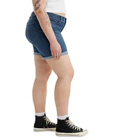 Levi's Trendy Plus Mid-Length Stretch Denim Shorts