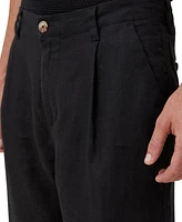 Cotton On Men's Linen Pleat Pants