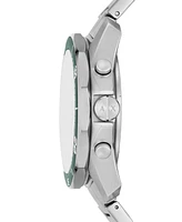 A|X Armani Exchange Men's Chronograph Silver-Tone Stainless Steel Watch 44mm