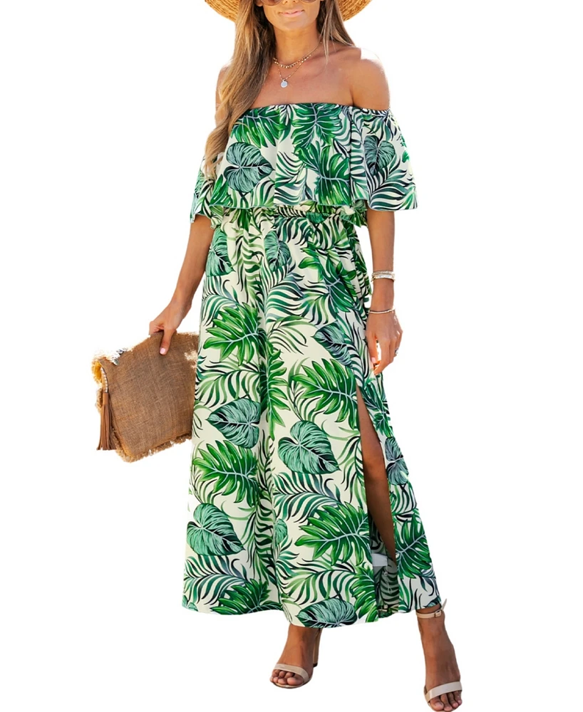 Women's Summer Off-the-Shoulder Cover Up Dress