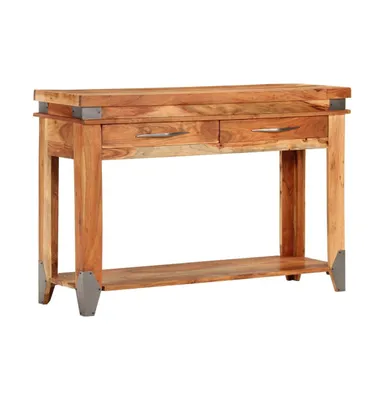 Console Table 43.3"x13.4"x29.1" Solid Wood Acacia