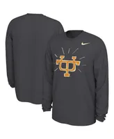 Men's Nike Anthracite Tennessee Volunteers Ut Smokey Long Sleeve T-shirt