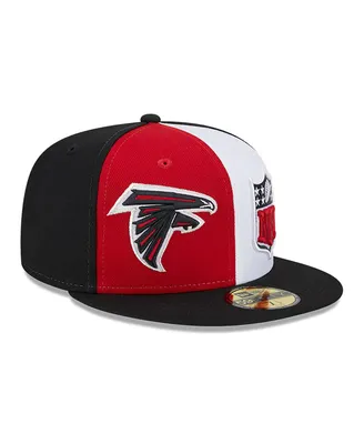 Men's New Era Red, Black Atlanta Falcons 2023 Sideline 59FIFTY Fitted Hat