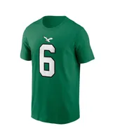 Men's Nike DeVonta Smith Kelly Green Philadelphia Eagles Alternate Player Name and Number T-shirt