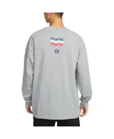 Men's Nike Heather Gray Paris Saint-Germain Legend Long Sleeve T-shirt