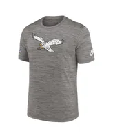 Men's Nike Heather Charcoal Philadelphia Eagles Sideline Alternate Logo Performance T-shirt