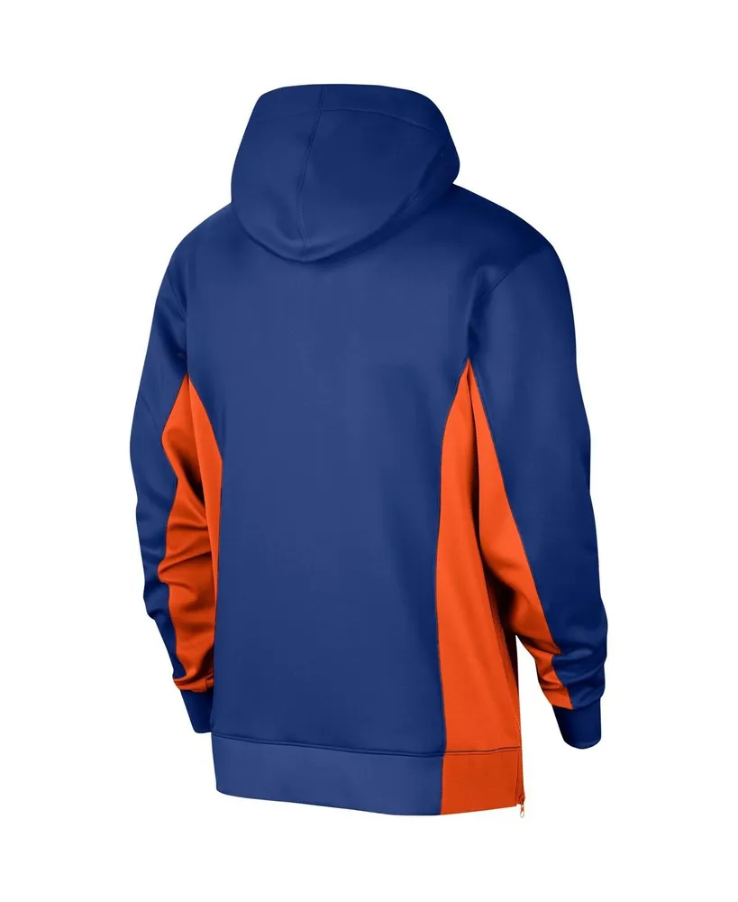 Men's Nike Blue New York Knicks 2023/24 Authentic Showtime Full-Zip Hoodie