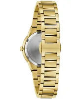 Bulova Women's Modern Millennia Gold-Tone Stainless Steel Bracelet Watch 32mm