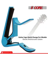5 Core Capo Acoustic Electric Guitar 6 String Quick And Easy Adjustment Classic Clip