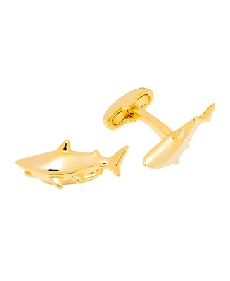 Gold Shark Cufflinks