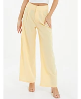 Quiz Women's Linen Palazzo Trouser