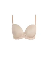 City Chic Plus Smooth & T-Shirt Bra - latte