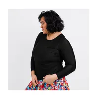 Calypsa Plus Size Nora Swim Top