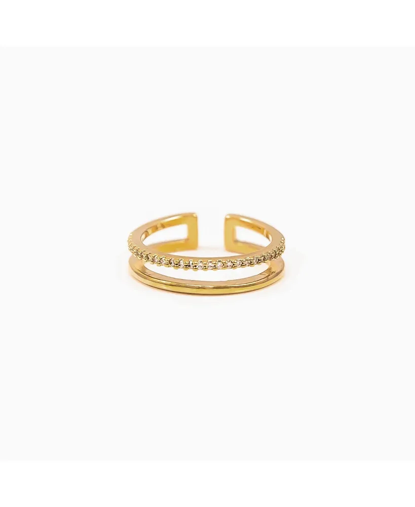 Grace Double Band Adjustable Ring