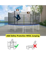 8FT Trampoline Safety Net Replacement Protection Enclosure Net