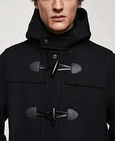 Mango Men's Wool Hooded Coat