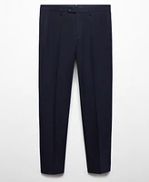 Mango Men's Stretch Fabric Slim-Fit Suit Pants