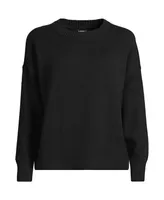 Lands' End Women's Drifter Easy Fit Crew Neck Sweater