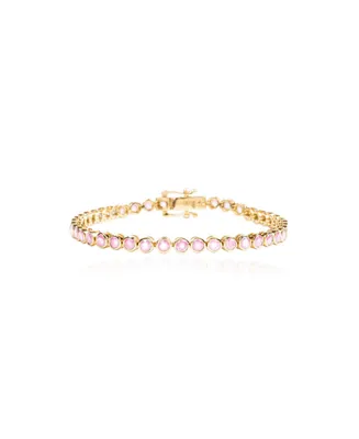 The Lovery Pink Sapphire Bezel Bracelet