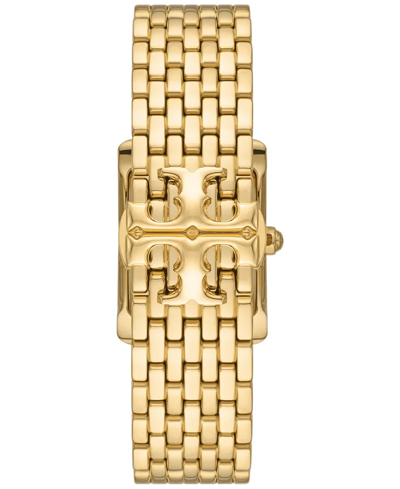 Tory Burch Women's The Eleanor Gold-Tone Stainless Steel Bracelet Watch 25mm