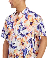 Tommy Bahama Men's St. Barts Blossom Floral-Print Button-Down Silk Camp Shirt