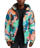 Reason Men's Pop Art Puffer Jacket