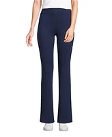 Lands' End Women's High Rise Serious Sweats Fleece Lined Pocket Bootcut Pants