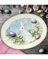 Certified International Easter Morning Oval Platter