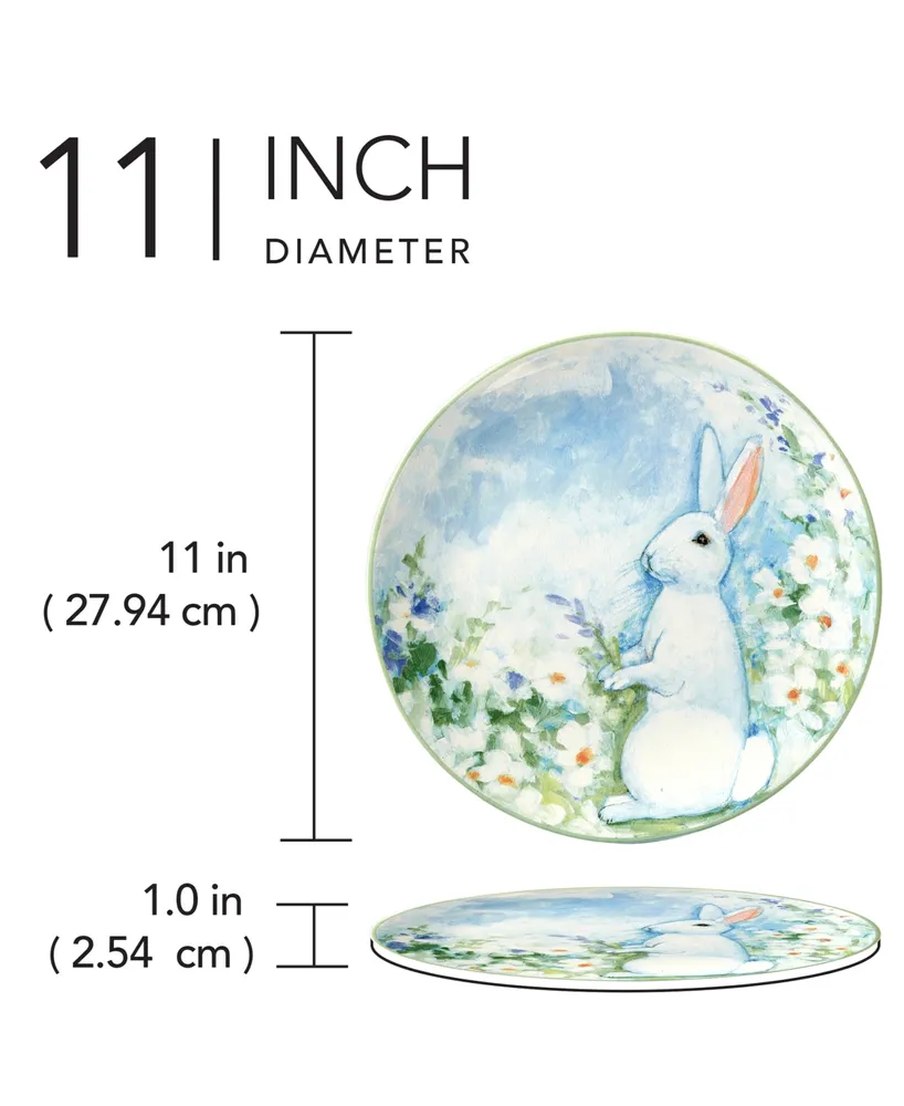 Certified International Easter Morning Dinner Plates Set of 4