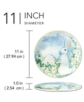 Certified International Easter Morning Dinner Plates Set of 4