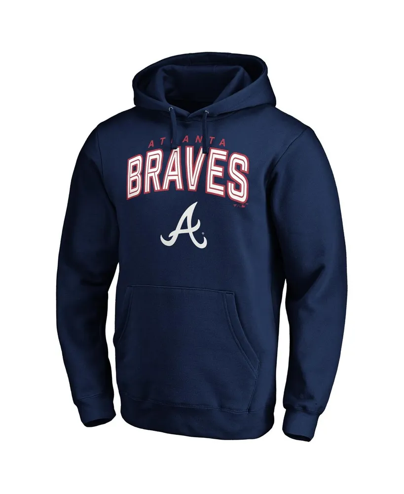 Men's Fanatics Navy Atlanta Braves Master The Game Pullover Hoodie