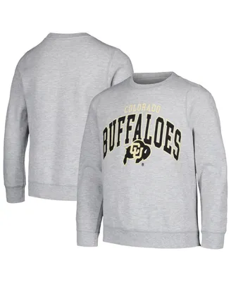 Big Boys Garb Gray Colorado Buffaloes Cruz Pullover Sweatshirt